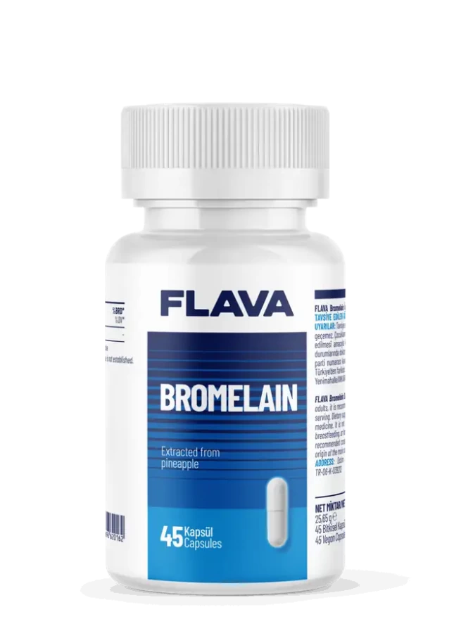 Flava Bromelain 45 Kapsül 
